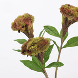 Autumn faux celosia flower detail