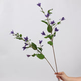 Full purple faux clematis flower stems