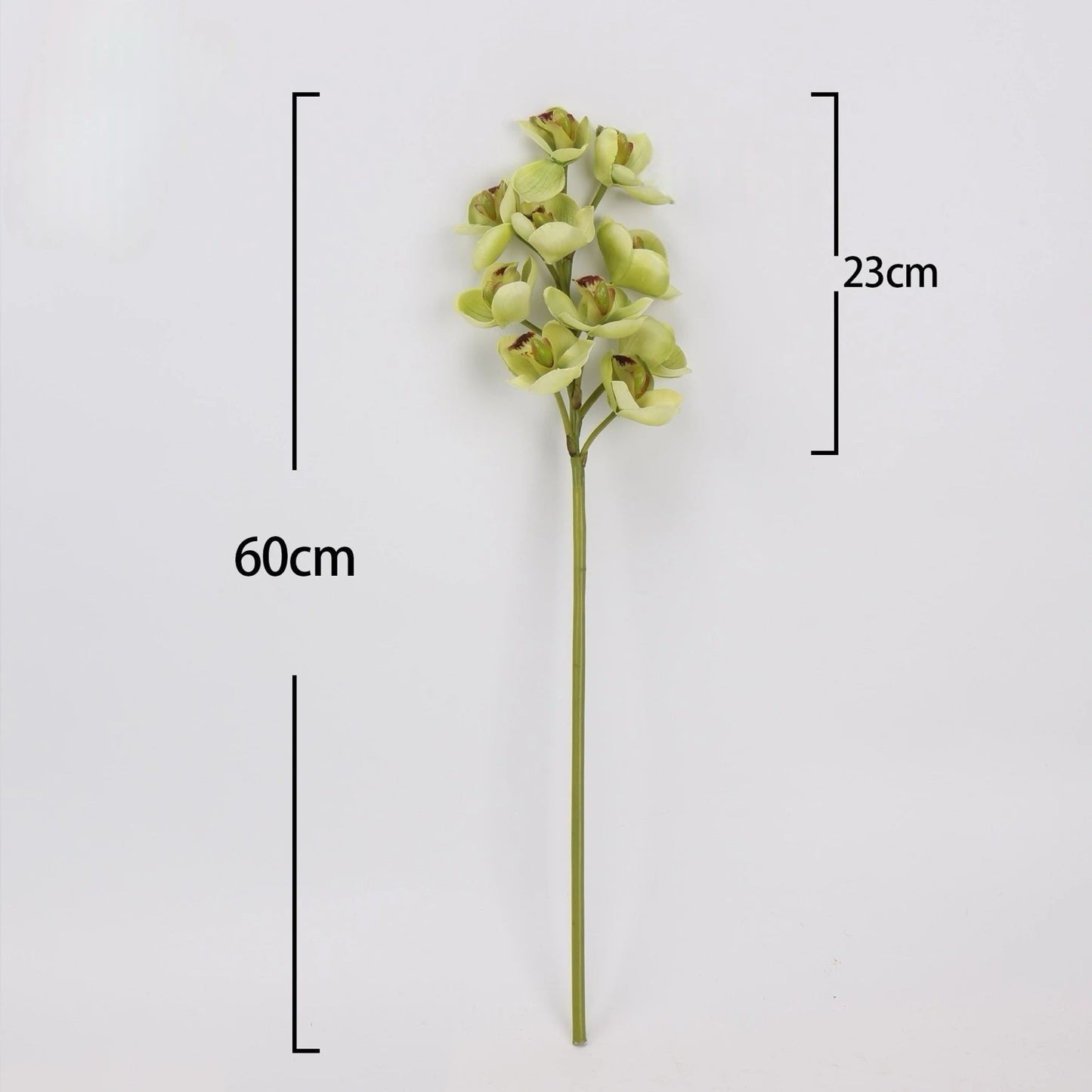 Faux cymbidium orchid stem size 60 cm