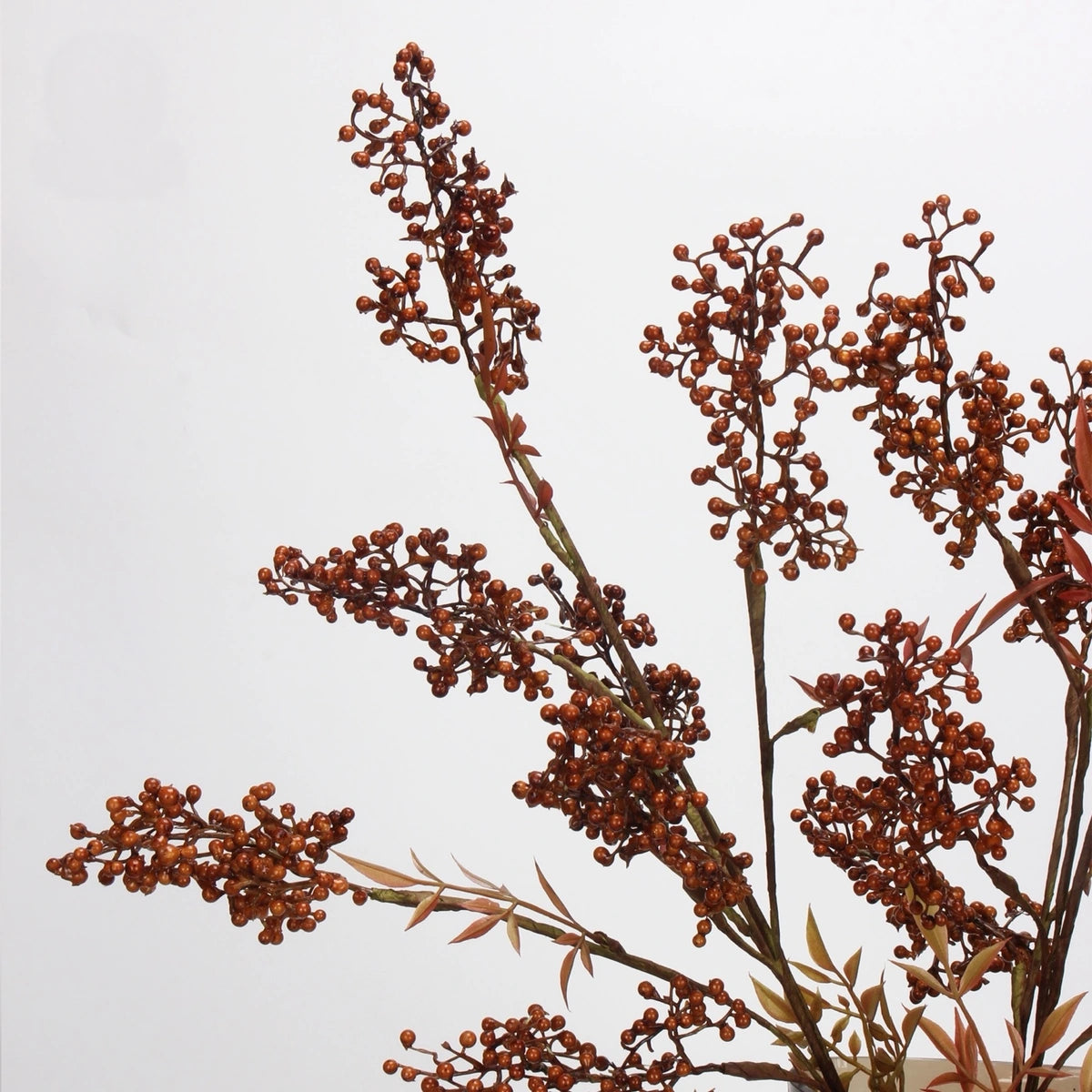 Faux holly berry branch – natural 1