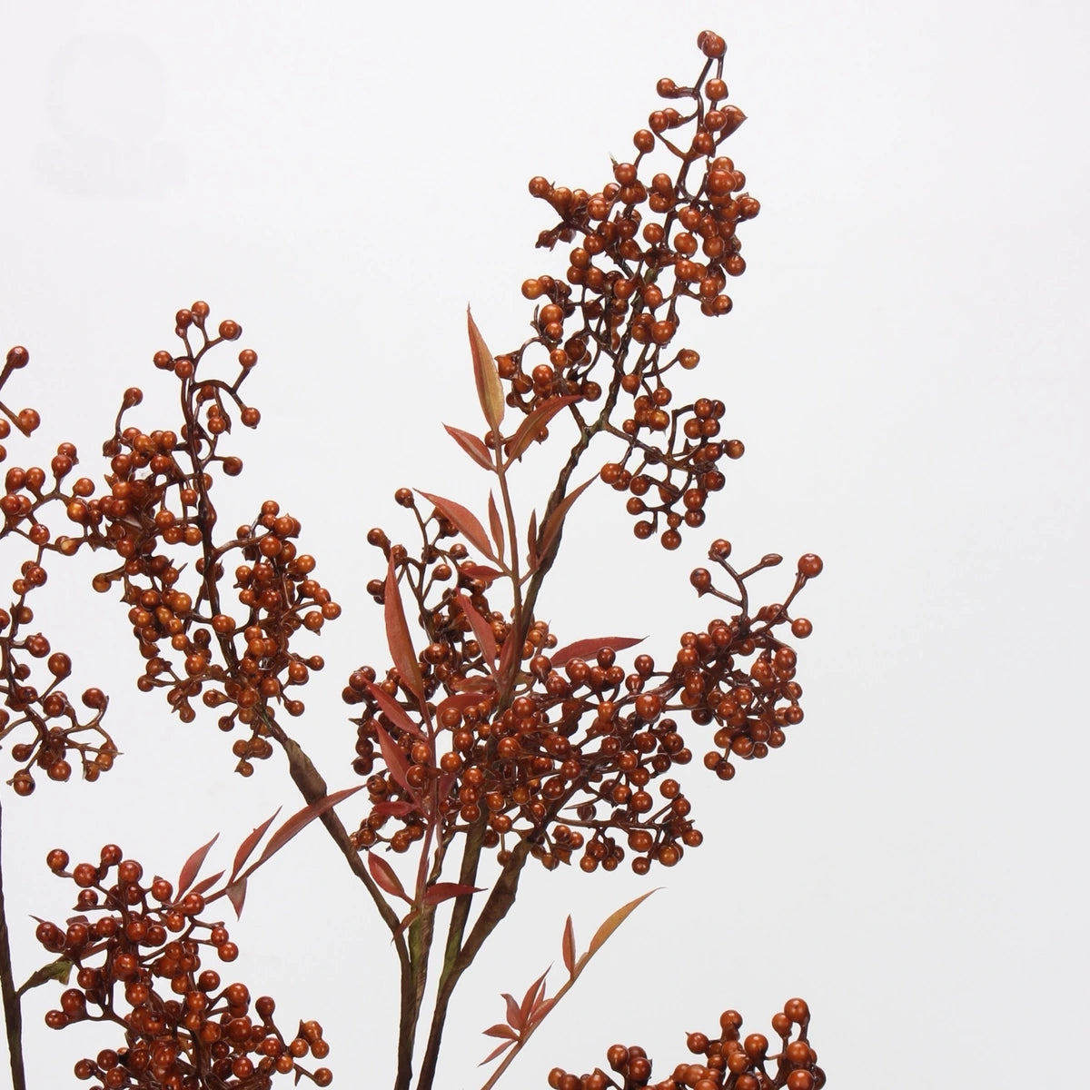 Faux holly berry branch – natural 2
