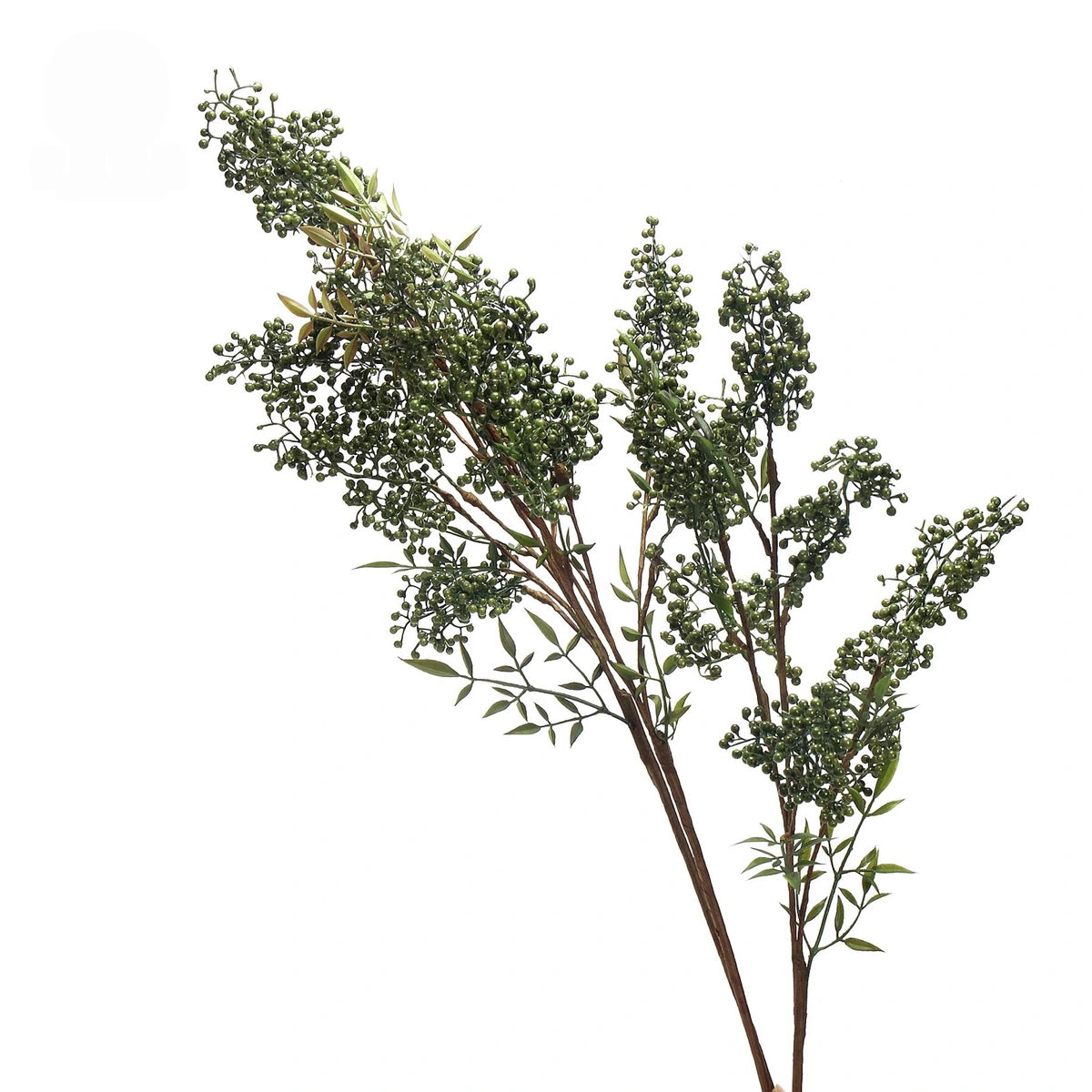 Faux holly berry branch – natural 4