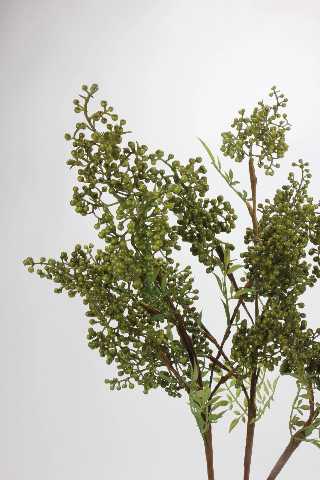 Faux holly berry branch – natural 8