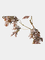 Muted purple red money leaf vine detail