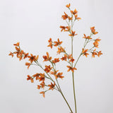 Orange faux flowering branch 88 cm