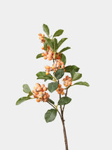 Faux small berry branch in orange, 59 cm
