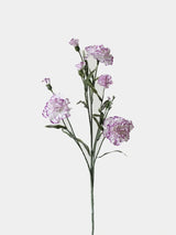 Faux spray carnation white purple main