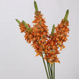 Blue faux velvet ornithogalum blossom detail
