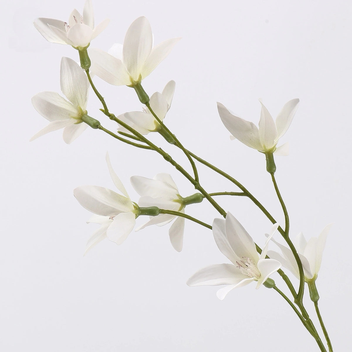 White faux flowering branch detail