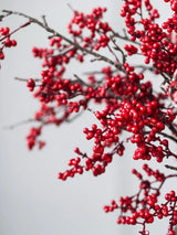 Faux winterberry branch, 66 cm - red detail