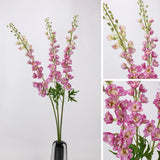 Pink Real Touch artificial delphinium stems