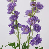 Purple Real Touch artificial delphinium flower detail