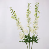 White Real Touch artificial delphinium stems