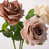 Close-up of Real Touch Ocean Song artificial rose petals