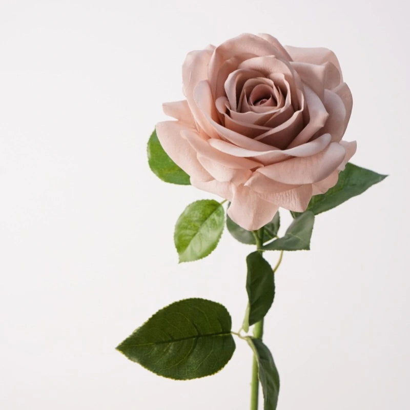 Dusty pink Real Touch Ocean Song artificial rose stem