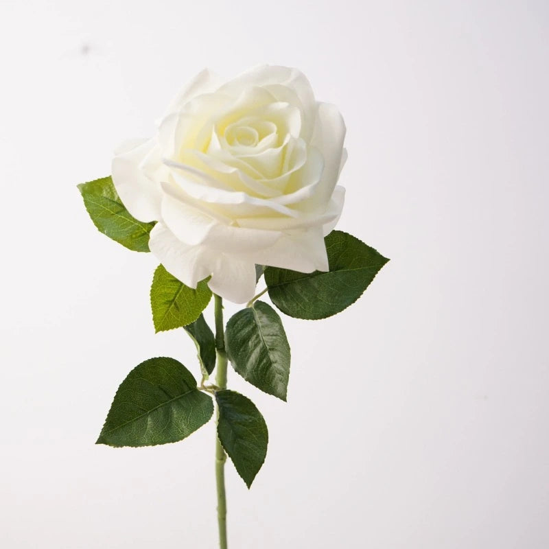 White Real Touch Ocean Song artificial rose stem