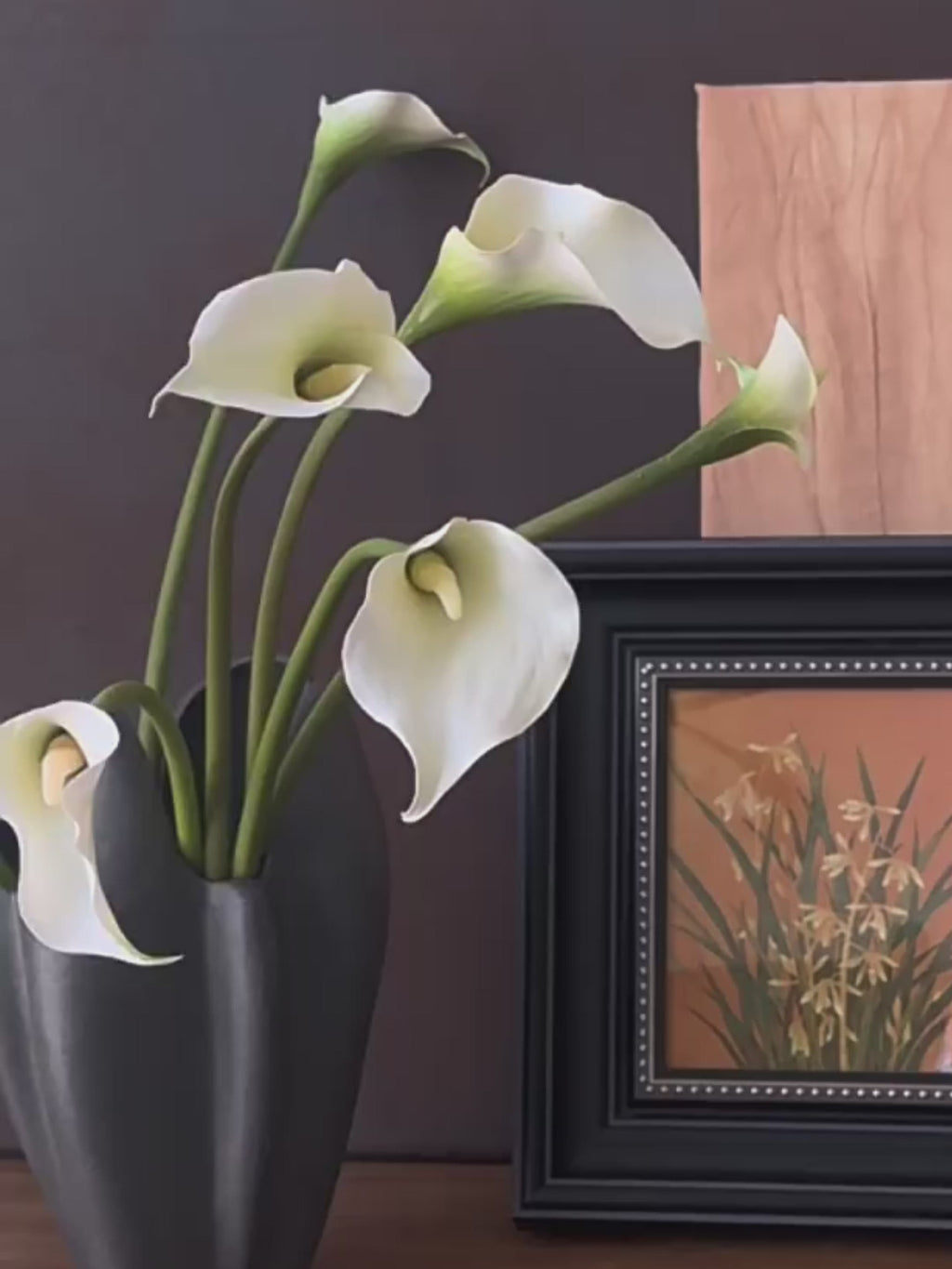 7-Stem Artificial Calla Lily - Faux Flower Arrangement