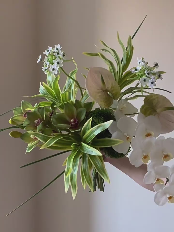 Artificial Flower Bouquet -Green Grace