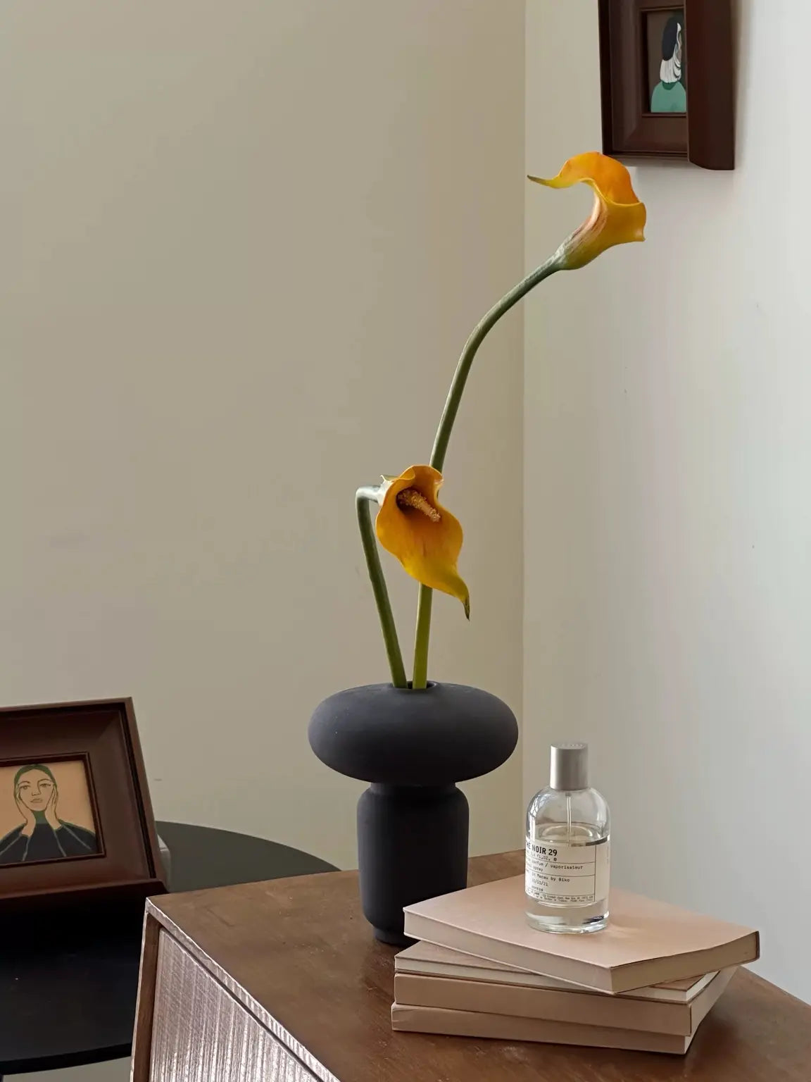 Orange-yellow Real Touch calla lily scene-2