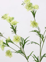 Real touch faux delphinium foliage and flower detail
