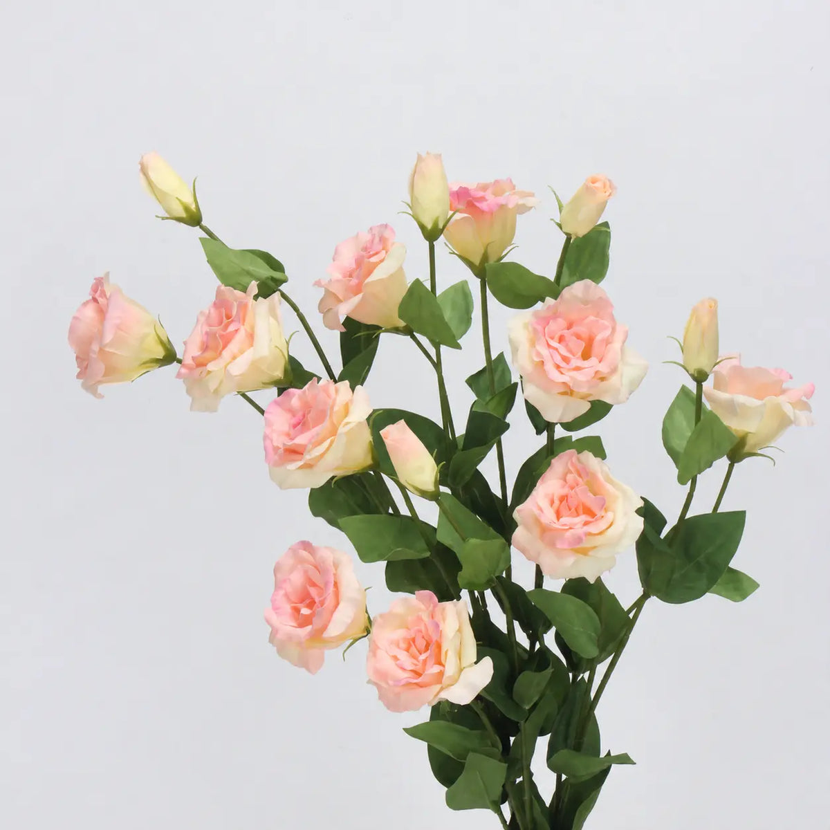 Real Touch lisianthus peach bunch