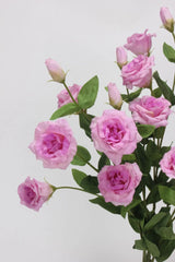 Real Touch lisianthus purple petal and foliage detail