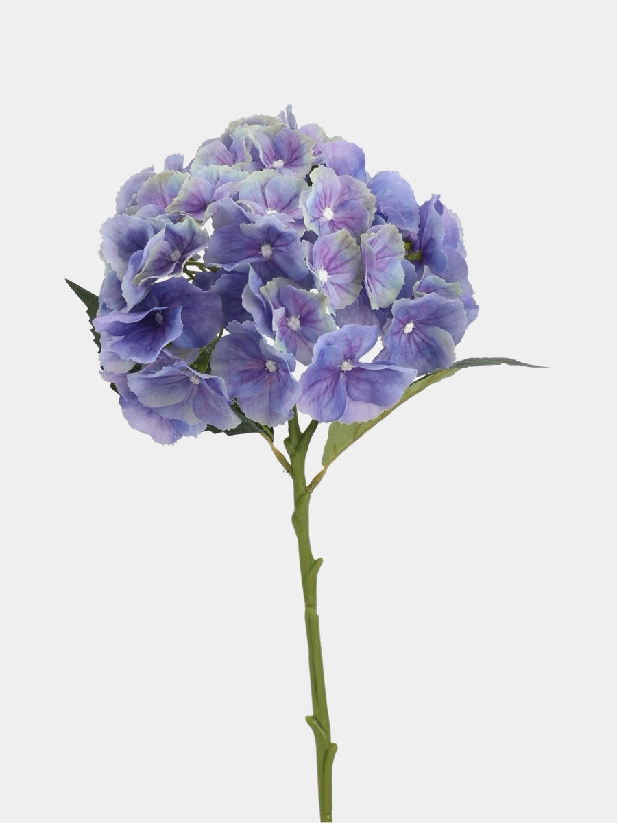 Real Touch Maillard Hydrangea – Blue Violet single stem