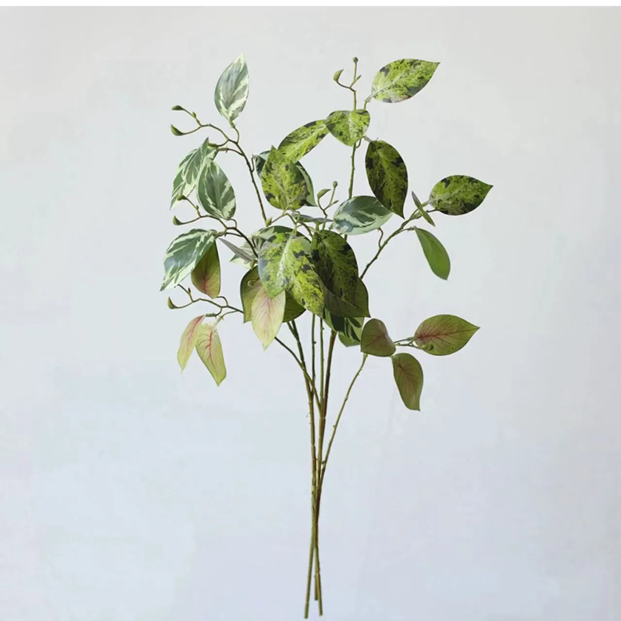 Faux Calathea Leaf Spray –29.5"