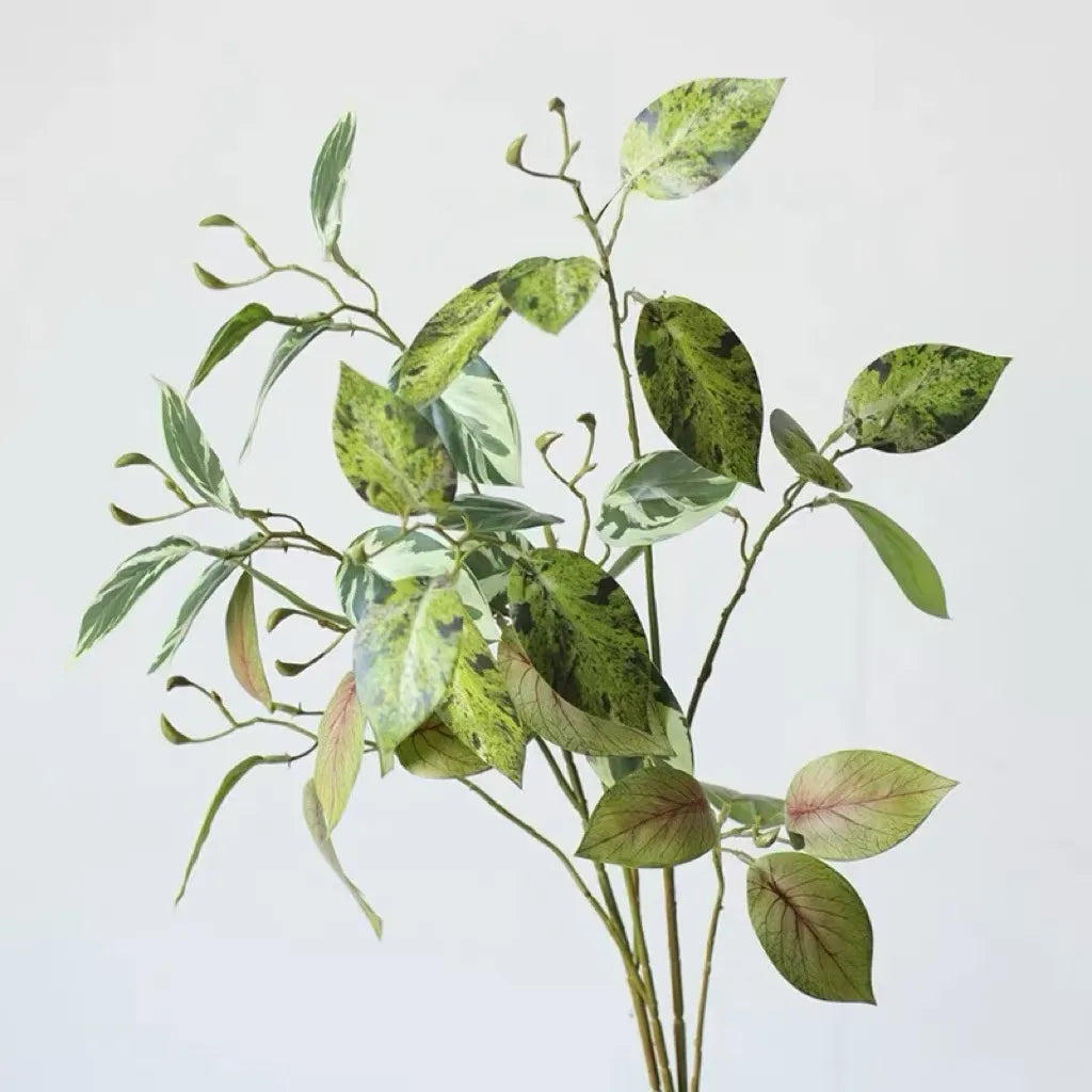 Faux Calathea Leaf Spray –29.5"