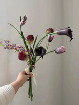 The Midnight Botanica: Fritillary & Calla Lily Faux Flower Bouquet