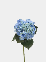 Täuschend echte Hortensienblüte in Blau – 60 cm