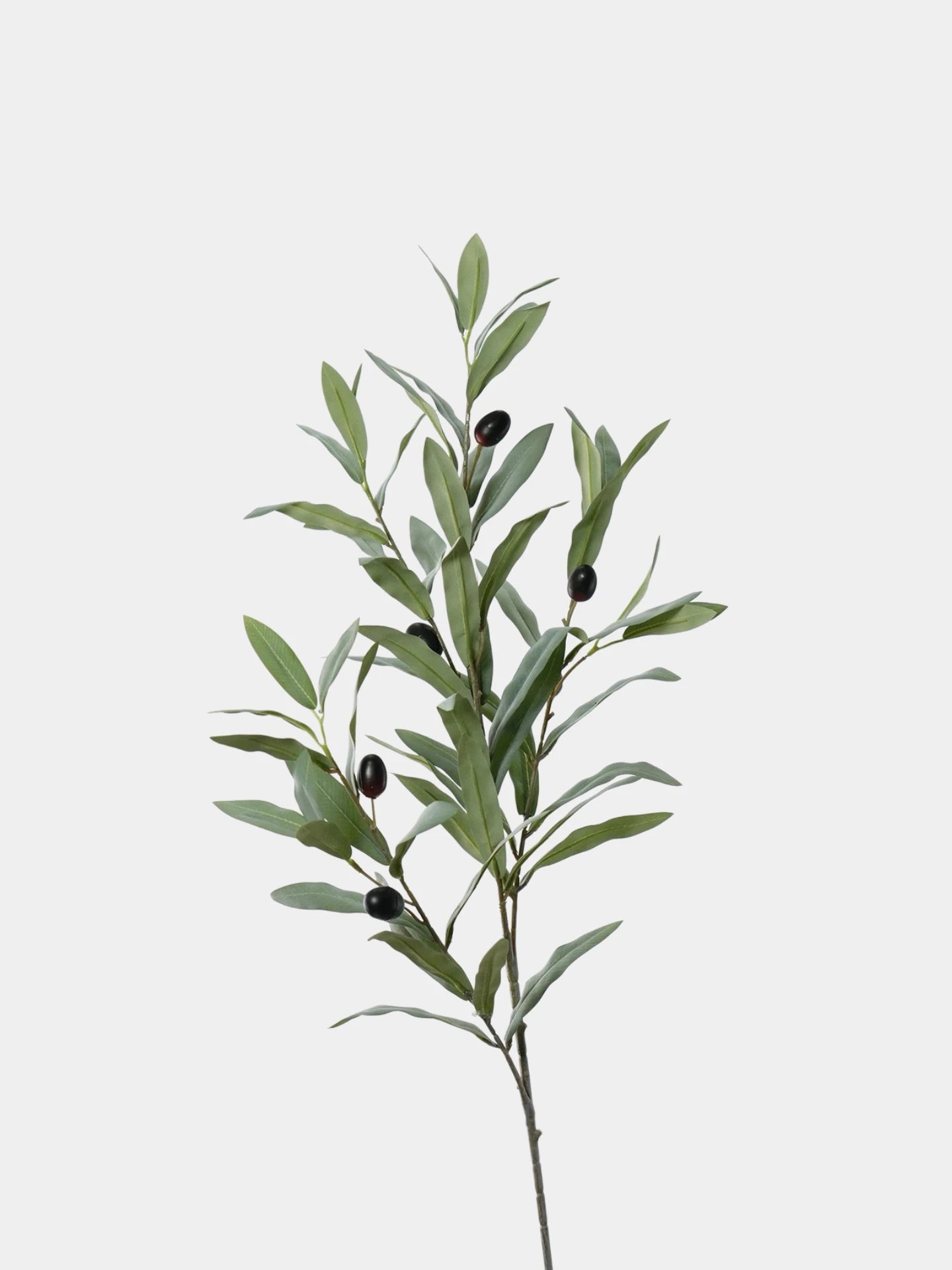 Artificial Olive Branch with Black Olives – 90 cm