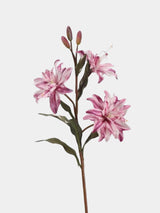 Faux Double Lily Flower Stem – 58 cm