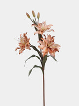Faux Double Lily Flower Stem – 58 cm