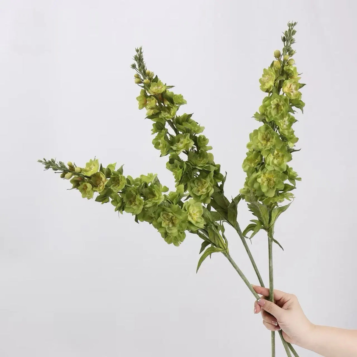 Large Real Touch Double Delphinium Stem – 84 cm / 33.1 in