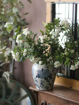 Künstlicher Schneeball-Viburnum-Zweig in Weiß – 79 cm
